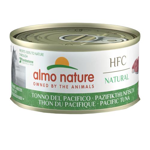 Sparpaket: 24x70g Almo Nature HFC Natural Pazifikthunfisch Katzenfutter nass