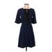 ERIN Erin Fetherston Casual Dress: Blue Dresses - Women's Size 2