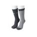 Plus Size Women's 2 Pair Pack 25% Wool Blend Socks by GaaHuu in Black Snowflake Border (Size ONESZ)