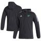 Men's adidas Black South Florida Bulls Sideline Tiro21 Windbreaker Full-Zip Hooded Jacket