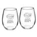 Florida Gators Class of 2024 21oz. 2-Piece Stemless Wine Glass Set
