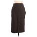Elie Tahari Casual Skirt: Brown Solid Bottoms - Women's Size 8