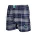 Men's Concepts Sport Navy/Gray Seattle Kraken Concord Flannel Boxers