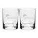 Jefferson Community College Cannoneers 14oz. Two-Piece Classic Double Old-Fashioned Glass Set