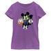 Girls Youth Mad Engine Purple Mickey & Friends T-Shirt