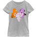 Girls Youth Mad Engine Heather Gray Care Bears T-Shirt