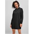 Stillkleid URBAN CLASSICS "Damen Ladies Organic Oversized Terry Hoody Dress" Gr. L, US-Größen, schwarz (black) Damen Kleider Langarm