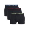 Trunk NIKE UNDERWEAR "TRUNK 3PK" Gr. S (46), bunt (black, volt_wb, uni_blu_wb, uni_red_wb) Herren Unterhosen