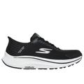Skechers Women's Slip-ins: GO RUN Consistent 2.0 - Endure Sneaker | Size 8.5 | Black/Silver | Textile/Synthetic | Machine Washable