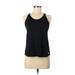 Nike Active Tank Top: Black Polka Dots Activewear - Women's Size Medium