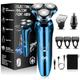 2023 Electric Shaver for Men - 3D Rotary Waterproof Rechargeable LED Display Cordless Electric Shavers with Replaceable Blades and Beard Trimmer -Portable Travel Shaver - Ideal Men's Grooming Gift