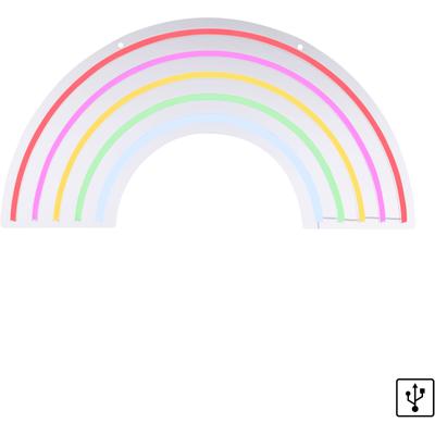JUST LIGHT LED Wandleuchte "NEON-RAINB", bunt (mehrfarbig), B:1,5cm L:63cm T:1,5cm, Lampen Image