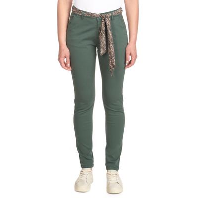 Chinohose LE TEMPS DES CERISES "DYLI 4", Damen, Gr. 30, US-Größen, grün, 98% Baumwolle, 2% Elasthan, casual, Hosen, aus Baumwollstretch Image