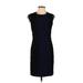 Betsey Johnson Cocktail Dress - Sheath Mock Sleeveless: Blue Dresses - Women's Size 4