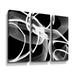 Brayden Studio® Abstract Poerty In Black & 3 Pieces Canvas, Wood in White | 24 H x 36 W x 2 D in | Wayfair C07DAF0278194874B868F81A9C011BA4