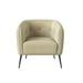 Barrel Chair - Corrigan Studio® Ireri 28" Wide Tufted Barrel Chair Wood/Polyester/Velvet/Fabric in Black/Brown/White | Wayfair