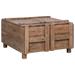 Loon Peak® Coffee Table 25.6"X25.6"X15" Solid Reclaimed Wood in Brown | 15 H x 25.6 W x 25.6 D in | Wayfair 42DA8311255C47A8AAF99B0B3395DC5D