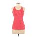 Nike Active Tank Top: Red Activewear - Women's Size 5