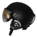 LOCLE Upgrade Ski Helmet With Goggles Integrated PC+EPS CE Certification Skiing Helmet Women Men Ski