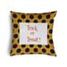 Halloween Trick or Treat Dots Accent Pillow with Removable Insert