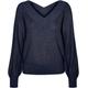 Vero Moda Women's VMNEWLEXSUN LS Double V-NCK BLOU GA REP2 Pullover, Navy Blazer, XS