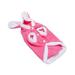 NUOLUX Pet Clothes Supplies Rabbit Design Pet Makeover Cloth Warm Fancy Cosplay Costume Outfit for Dog Pet Size M Pink