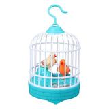 NUOLUX 1Pc Mini Voice-controlled Induction Plaything Simulation Small Birdcage Toy