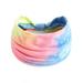 Baberdicy Head Wraps for Women s Hair Women Casual Tie Dye Rainbow Color Widening Yoga Hairband Sports Elastic Sweat Absorbing Headband Headwraps Sky Blue