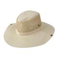 Baberdicy Hat Summer Fishing Sunshade Hat Outdoor Camouflage Breathable Sandal Hat Western Cowboy Sunshade Hat Net Hat Bucket Hat Beige