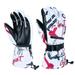 Baberdicy Gloves Snowboard Women Snow Gloves Warm Gloves Fits Touchscreen Men Breathable Gloves Both Ski Winter Gloves Gloves for Cold Weather Pink