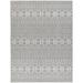 Mark&Day Outdoor Area Rugs 6x9 Solomon Global Indoor/Outdoor Silver Gray Area Rug (6 7 x 9 )