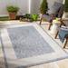 Mark&Day Outdoor Area Rugs 9x12 Admire Cottage Indoor/Outdoor Denim Area Rug (9 2 x 12 )