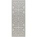 Mark&Day Outdoor Area Rugs 2x7 Sylvia Global Indoor/Outdoor Ivory Dark Gray Runner Area Rug (2 7 x 7 3 )