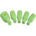 Pack of 10 Reusable Plastic Toenail Nail Art Soak Off Cap Clip UV Gel Polish Remover Wrap Tool (Green)
