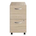 Studio C 2 Drawer Mobile File Cabinet in Natural Elm - Engineered Wood