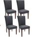 Dining Room Chair Covers Set of 4 Removable Washable Stretch Parsons Seat Slipcover Protector for Dining Room