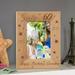 Happy Birthday Personalized Wooden Picture Frame 4 x 6 Brown (Vertical)