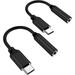 USB Type C to 3.5mm Female Headphone Jack Adapterï¼ˆBlackï¼‰ USB C to Aux Audio Dongle Cable Cord Compatible with Pixel 4 3 2 XL Samsung Galaxy S21 S20 Ultra S20+ Note 20 10 S10 S9 Plus for iPad Pro