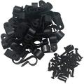 Cable Clamp R-Type Cable Clip Wire Clamp 1/2 Nylon Screw Mounting Cord Fastener Clips with Screws for Wire Management - 50 Pcs Cable Clamps + 50 Pcs Screws