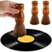 2Pcs Vinyl Record Cleaning Brush Anti-Static Vinyl Records Cleaner Wooden Handle Dust Cleaning Record Brush Soft Brush Vinyl Record Dust Remover for Vinyl Record Camera Lens Screen