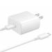 OEM Samsung Galaxy S8 S9 S10 LG G5 G6 G7 ThinQ One Fit Adaptive Fast Charger USB-C 3.1 Type-C Cable Kit Fast Charging USB Wall Charger AC Home Power Adapter [1 Wall Charger + 3ft Type-C Cable]