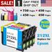 4 Pack 212XL Ink Cartridge for Epson 212 Ink Toner (with Chip) for Epson Workforce WF-2850 WF-2830 Expression Home XP-4100 XP-4105 Printer ( Black Cyan Magenta Yellow)