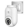 Cglfd Clearance Wireless Cameras Outdoor Indoor Security Outdoor 1080P Color Night Vision WiFi Security Camera Motion Detection 2-Way Talk IP54 Camera White