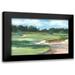 Harper Ethan 18x13 Black Modern Framed Museum Art Print Titled - Golf Course Study II