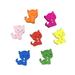 wooden buttons 100Pcs DIY Wooden Buttons Creative Chromatic Cat Pattern Buttons Two Holes Buttons for Sewing Scrapbooking Hand-painted Shoes Hats