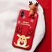 Diy Christmas Tree Hat Cute Deer Bear Red For Samsung S22 S20 FE S10 S21 S23 5G NOTE 20 ULTRA 10 Plus Case TPU Soft Cover