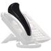 Softalk Antibacterial Black Phone Shoulder Rest | Landline Telephone Accessory (00101M)