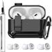 for AirPods Pro 2nd/1st Generation Case Cover with Cleaner kit &3 Pairs Replacement Ear Tips with Noise Reduction