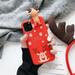 Cute 3D Doll Cartoon Christmas Santa Reindeer Tree soft Phone Case for iphone 14 11 13 Pro Max 12 X XS XR 7 8 Plus SE cover gift