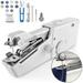 29 PCS Quick Portable Mending Machine Handheld Sewing Machine Mini Handheld Sewing Machine perfect for Beginners Sewing DIY Curtain Fabric Cloth Jeans Pet Clothes